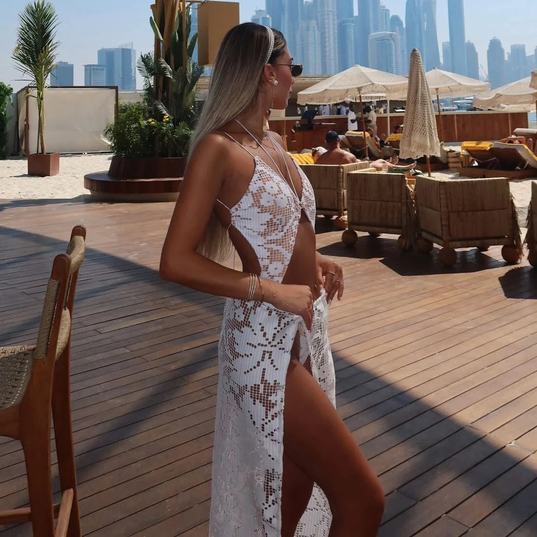 בגד ים עם חגורת צוואר- שי