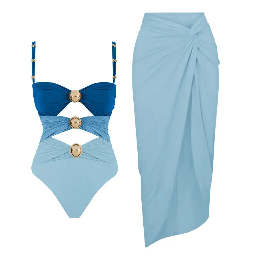 בגד ים וחצאית תואמת- זנזיבר