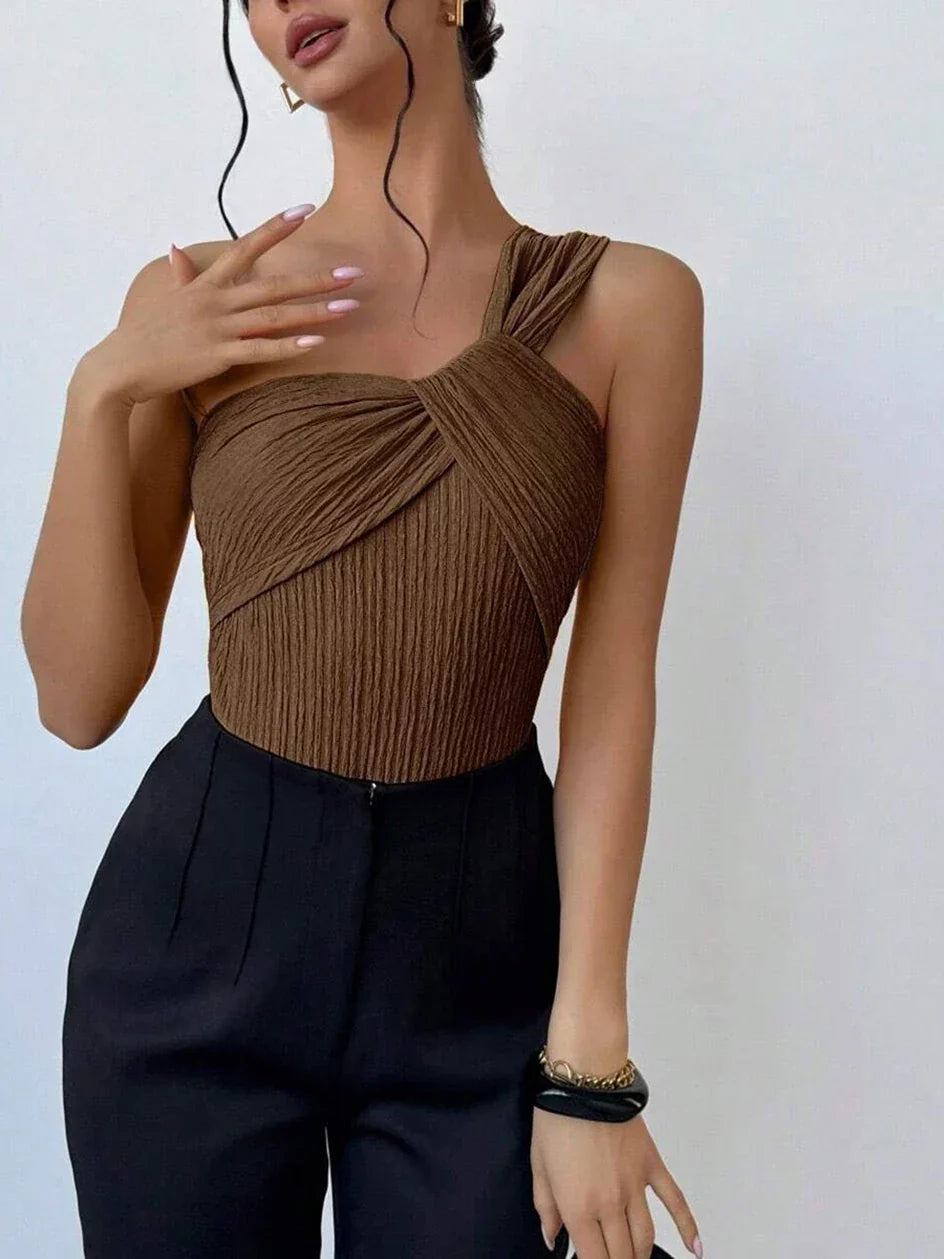 בגד ים שלם כתף אחת- לומינה